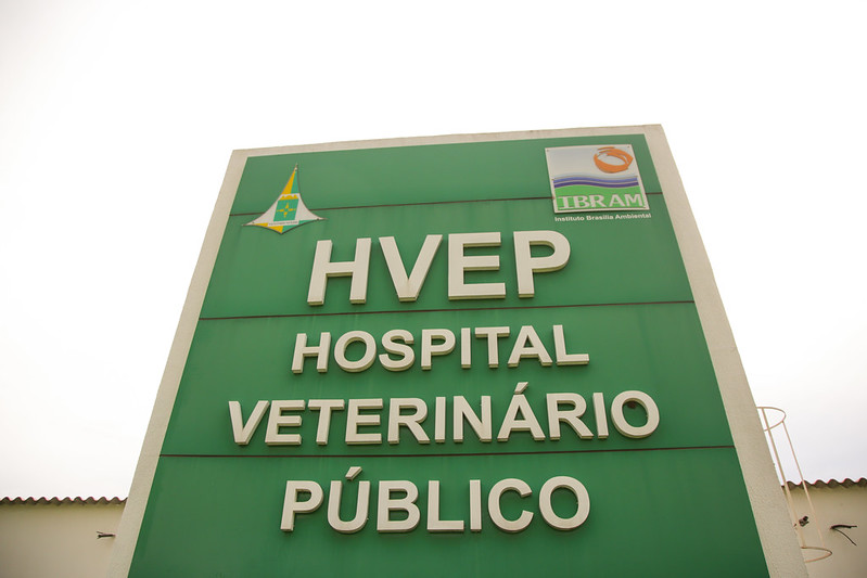 Fachada do Hospital Veterinário Público