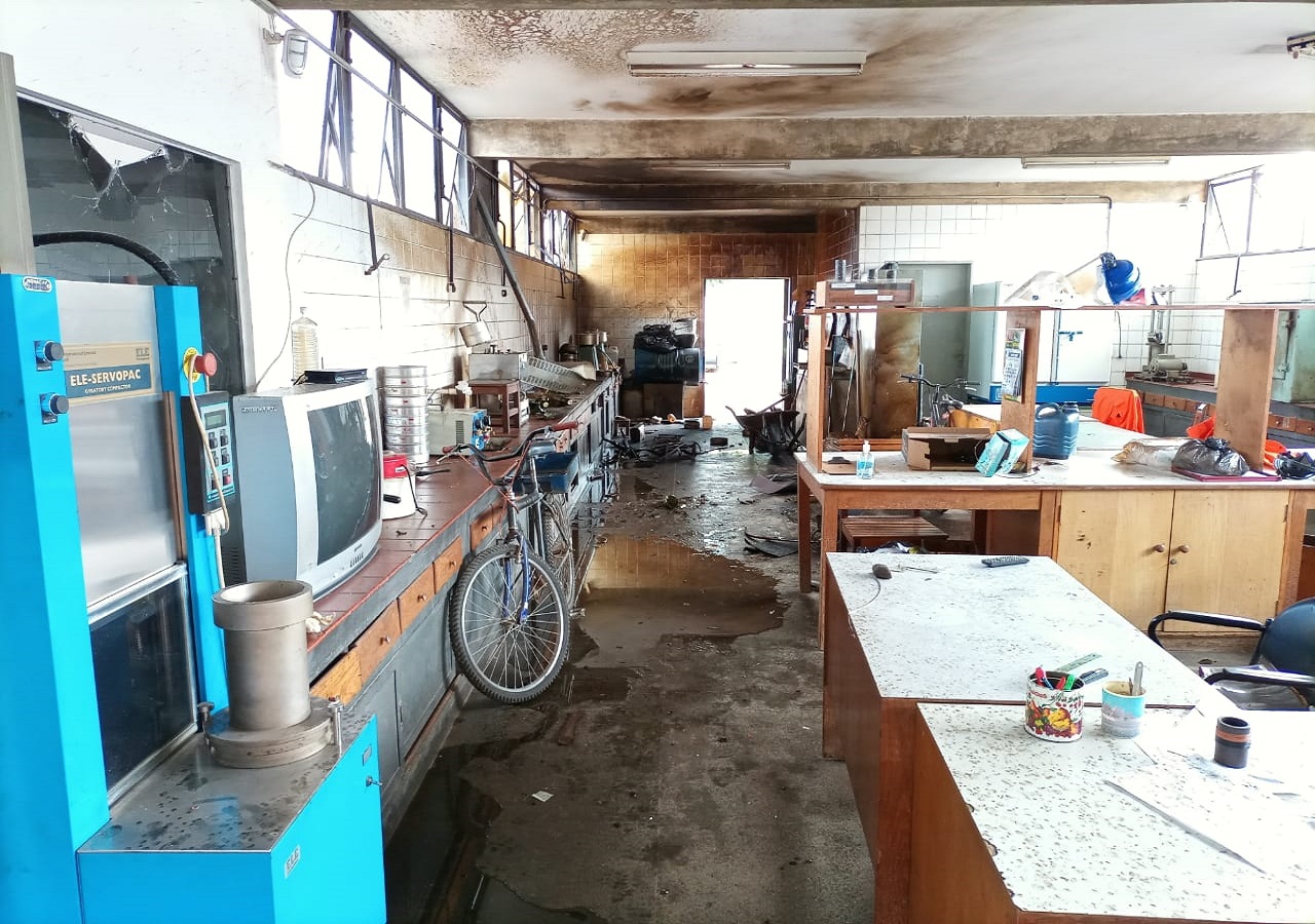 Laboratório de manipulação de asfalto da Novacap sofre explosão